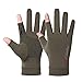 YHT Summer Thin Style Two Finger ice Silk Gloves for Men and Women, Sun Protection, Outdoor Sports, Cycling, Fishing, Express delivery, Half Finger delivery