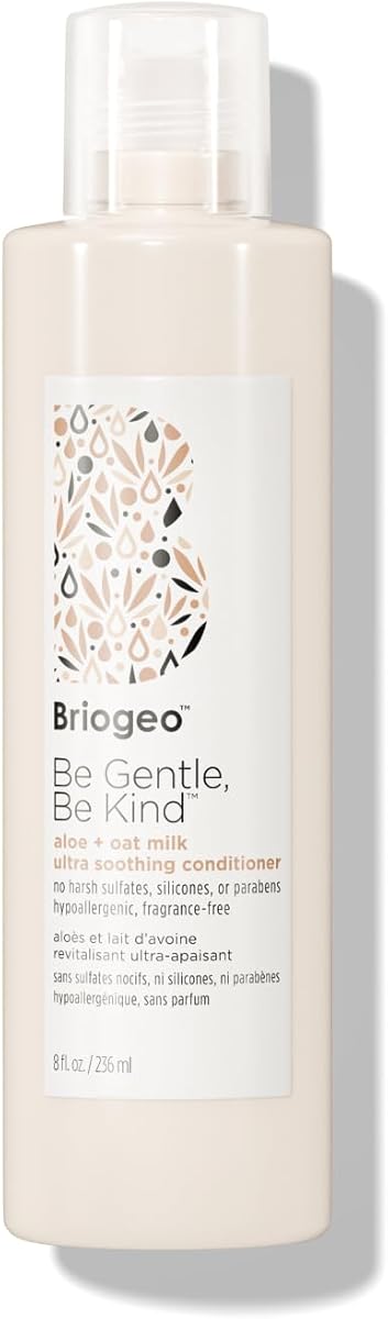 Briogeo Be Gentle, Be Kind Aloe + Oat Milk Ultra Soothing Conditioner | Fragrance Free, Hypoallergenic and Dermatologist-Approved | Vegan, Phalate & Paraben-Free | 236ml