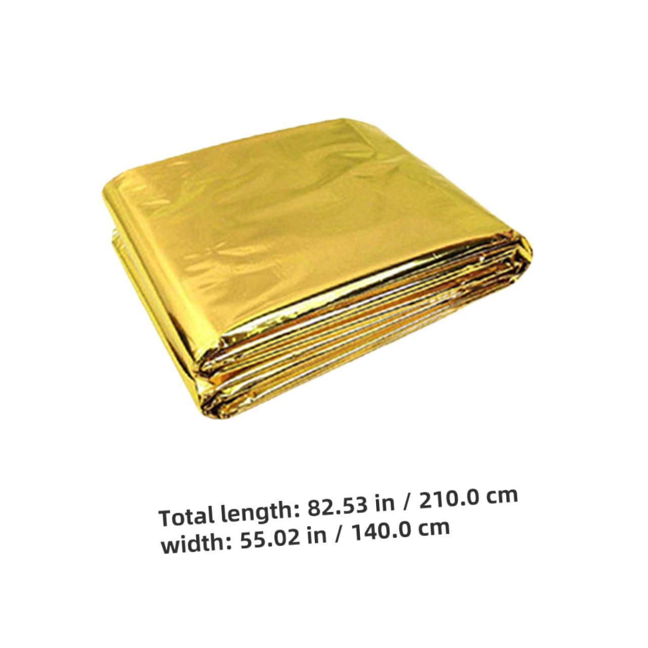 WOONEKY 2pcs Emergency Thermal Blankets Silver Gold Space Blankets for Camping Hiking Outdoor Survival UV Protection Lightweight Heat for Emergency Preparedness