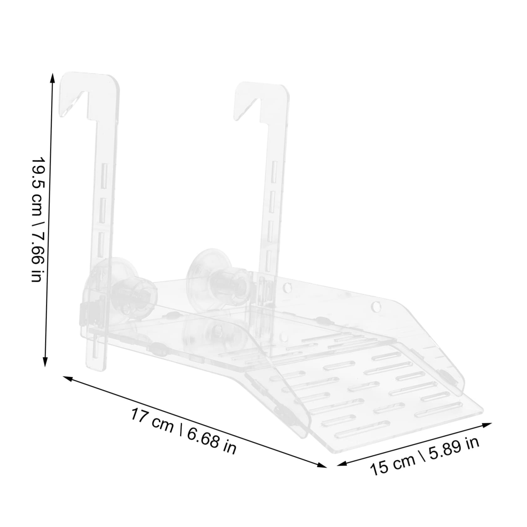 VICASKY Tortoise Supplies Reptile Decor with Baking Platform and Suction Cup for Easy Climbing and Play