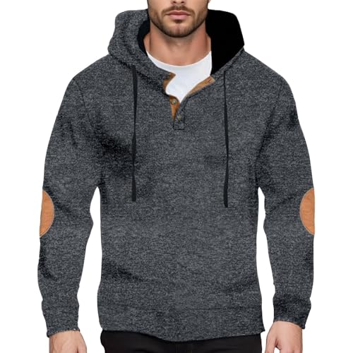Sweatshirts sweat a capuche noir pull homme manches longues hiver