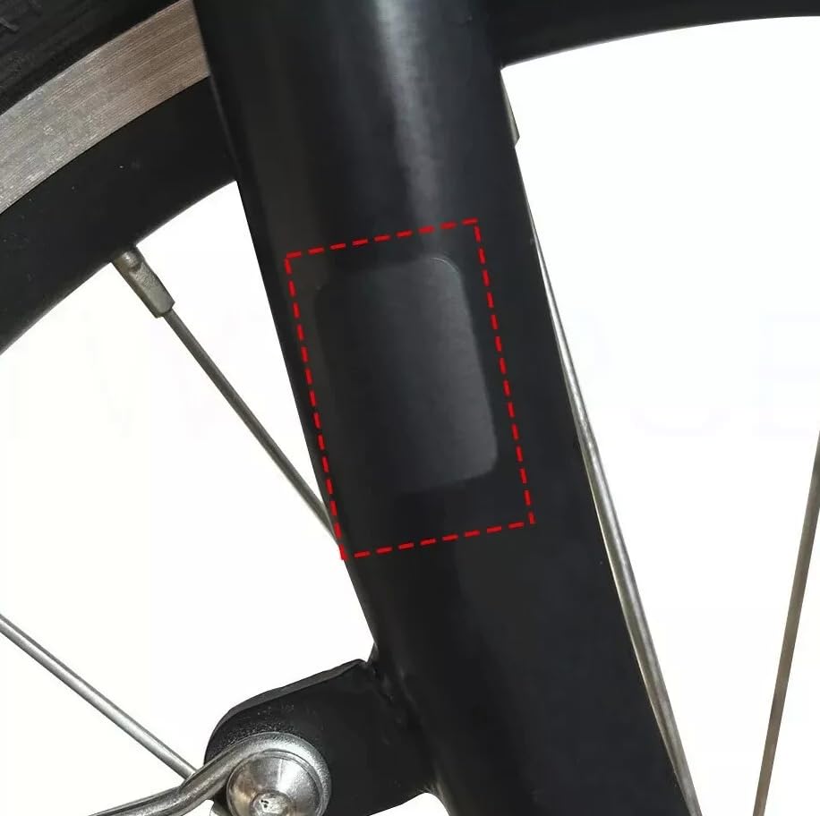 Pegatinas antiarañazos para Brompton en color negro juego de protectores de chasis 2