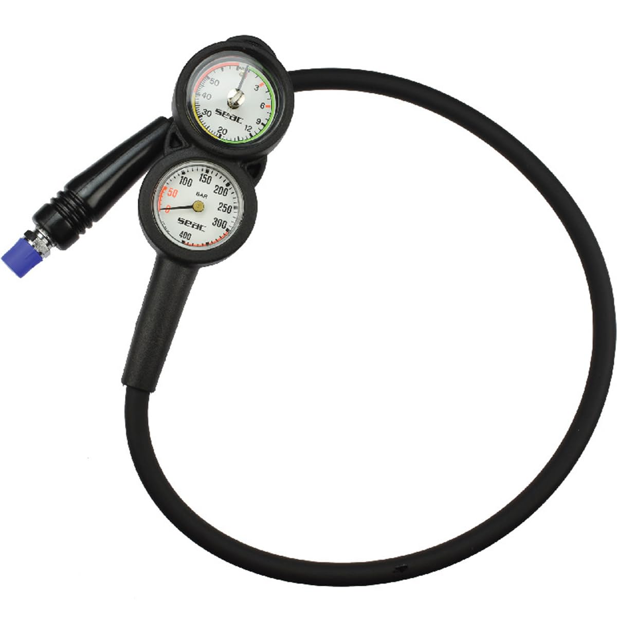 SEAC Consola 2 Spg y medidor de Profundidad, Negro/Rojo, Negro/Rojo