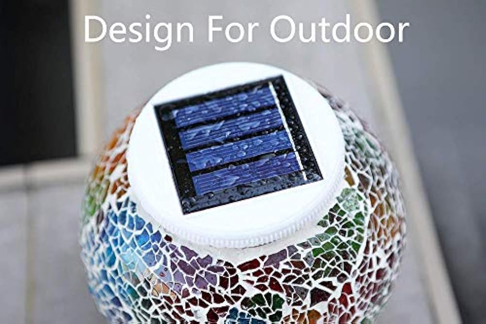 Starryfill Color Changing Solar Lights Multicolor LED Light Table Lamps
