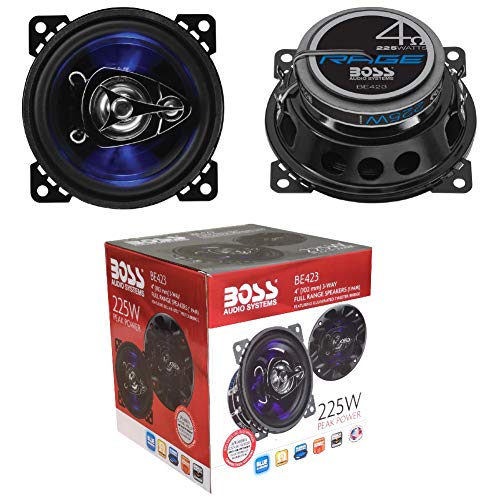 2 Haut-parleurs Compatible avec Boss Audio Systems BE423 BE 423 3 Voies coaxial 10,00 cm 100 mm 4