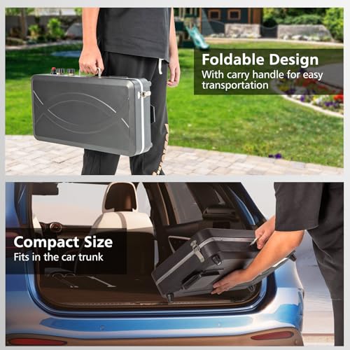 Giantex-2-in-1-Gas-Camping-Grill-and-Stove-Portable-Propane-Grill-Burner-with-Dual-Control-Knobs-Detachable-Legs-3-Sided-Wind-Screen-Gas-Hose-with-Regulator-20000-Total-BTUs-Black