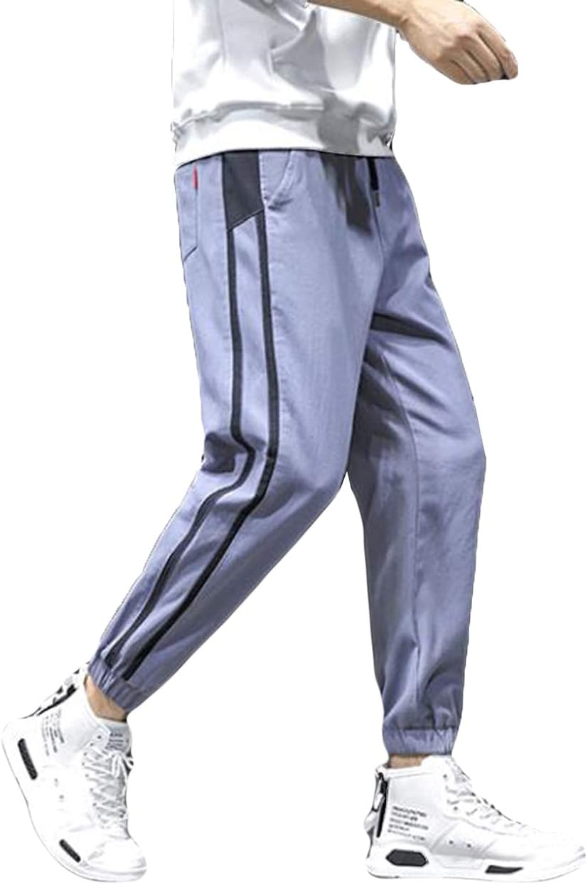 Aozuoメンズ ワイドパンツ 九分丈 韓国風 ワークパンツ スウェットパンツ おしゃれゆったり 美脚 綿 ストレッチパンツ 動きやすい 男性 冬 ロングパンツ ファッション Aozuoメンズ ワイドパンツ 九分丈 韓国風 ワークパンツ スウェットパンツ おしゃれゆったり 美脚 綿 ストレッチパンツ 動きやすい 男性 冬 ロングパンツ ファッション