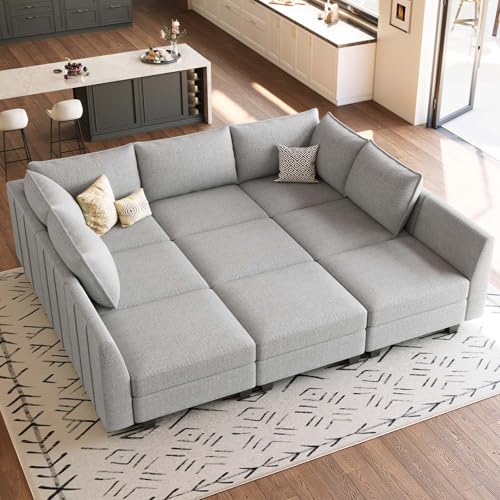 Belffin Large Modular Sectional Sofa Sleeper Sectional Couch with Storage