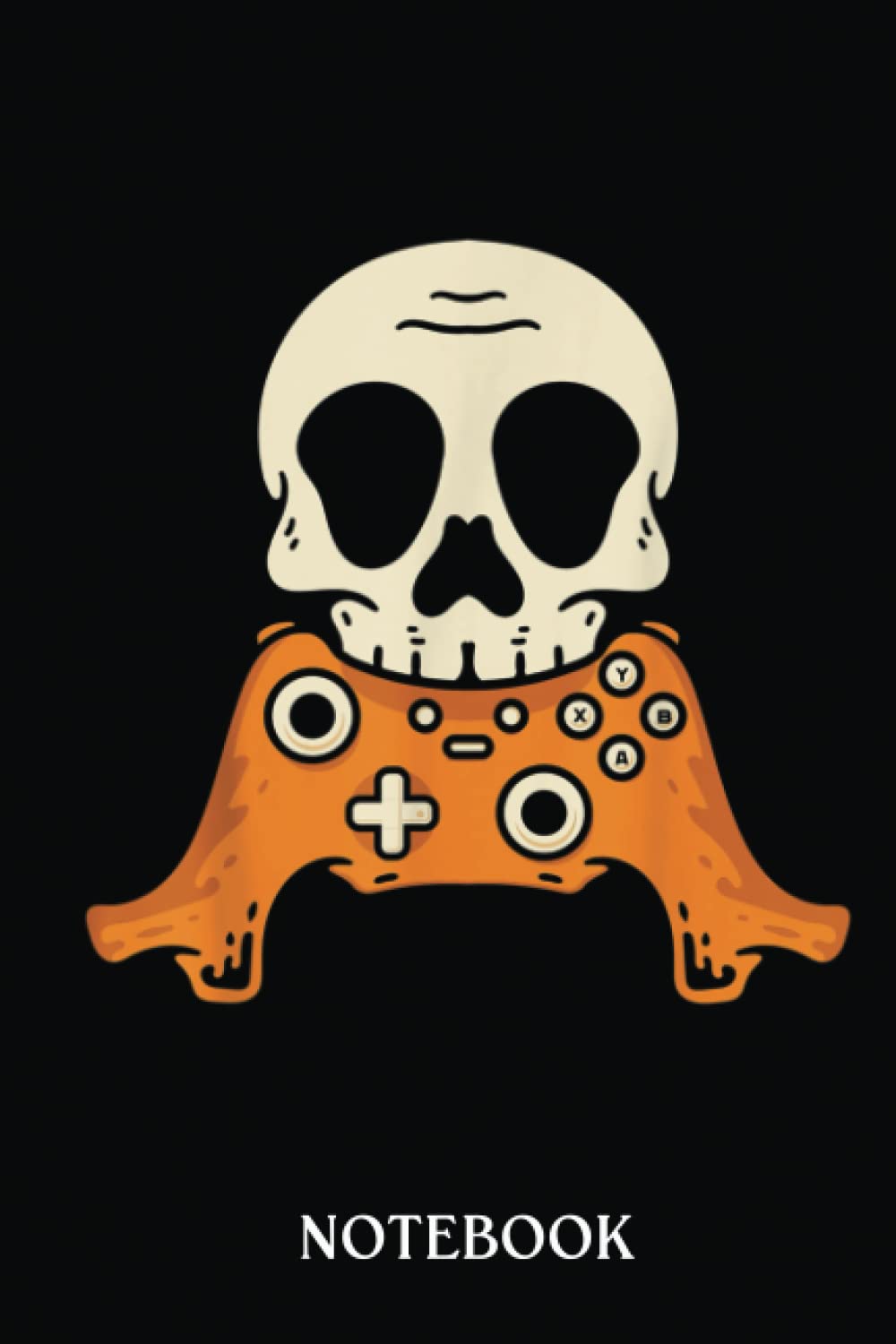 Halloween Skeleton Gamer Controller Video Skull Games Gaming: Wide Ruled 6x9 120 Pages Notebook | For Sketching and Writing | Gift For Kids, Teens and Adult