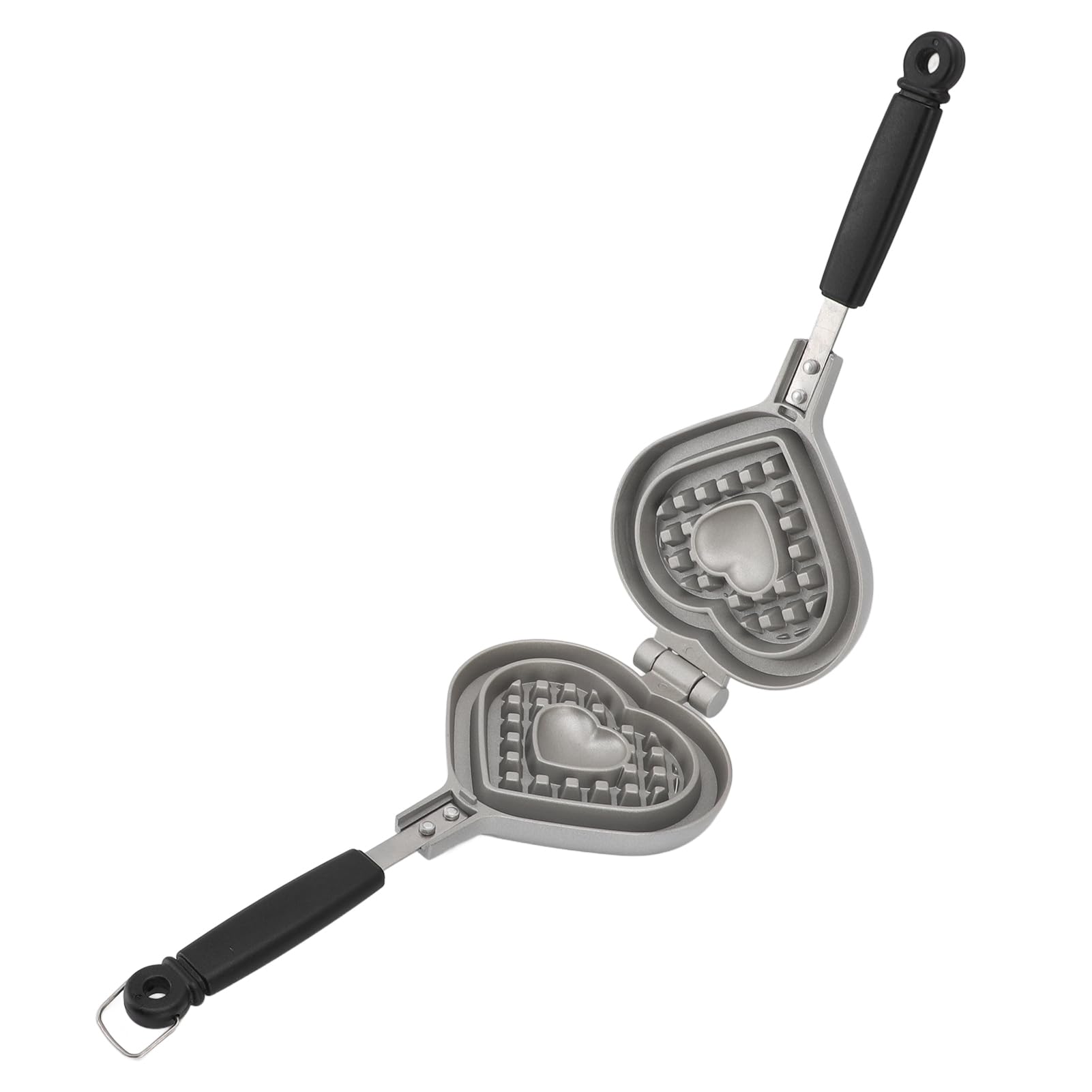 Heart Waffle Maker, Double Sided Heating Mini Waffle Maker Pan Heart Pancake Mold Waffle Maker with Non Stick Design for Kids Ideal for Breakfast and Dessert