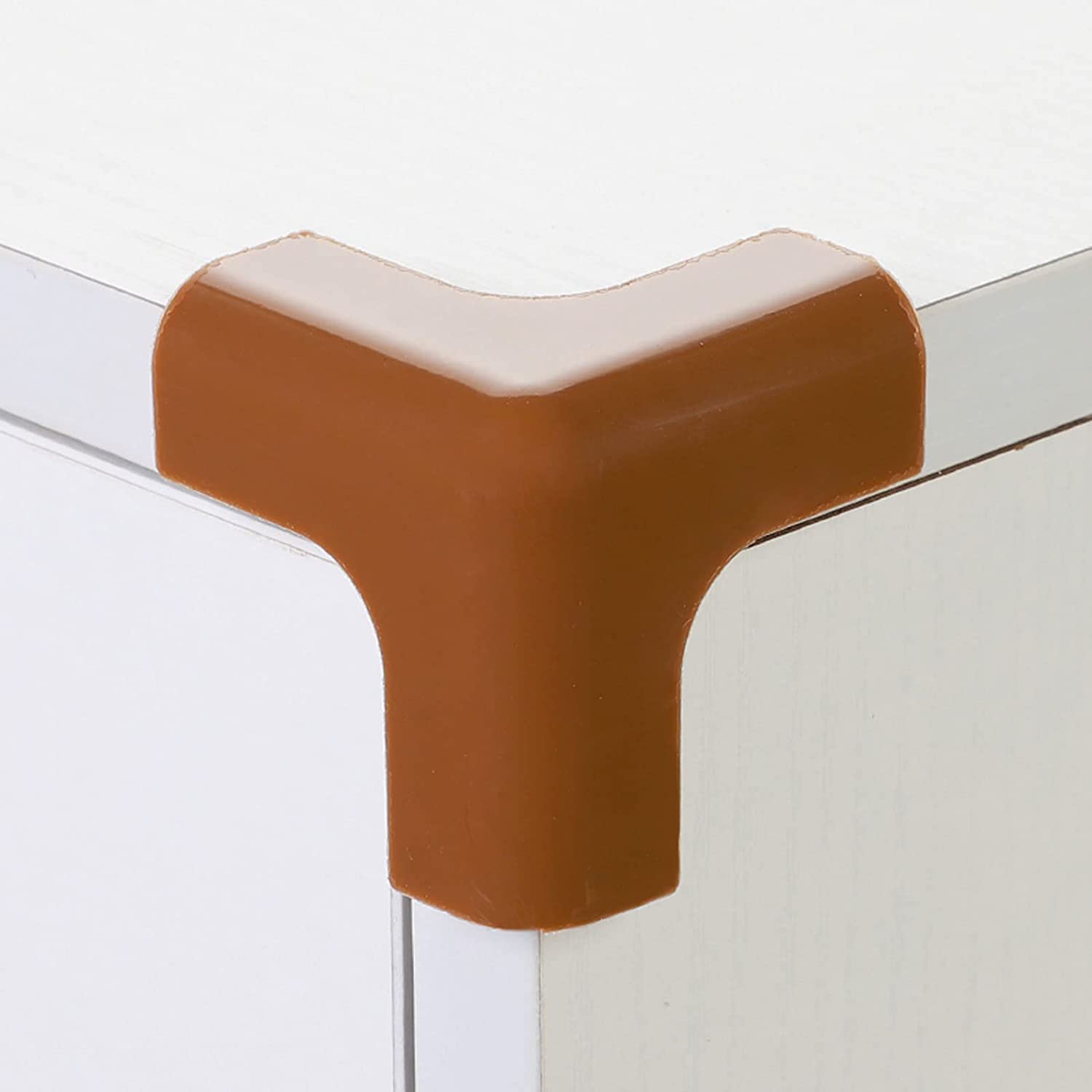 dfEDRd Safety Corner Guards, 8 Pcs Corner Protector Baby Proofing Safety Table Guards(Bruin)