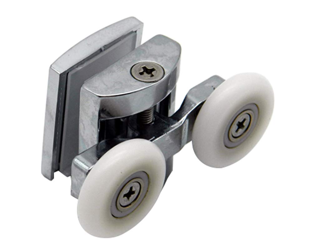 Shower Door Wheels | 23mm or 25mm | Upper or Lower | Double Shower Door Rollers Runners | ROLL028 (Upper Wheel (23mm))
