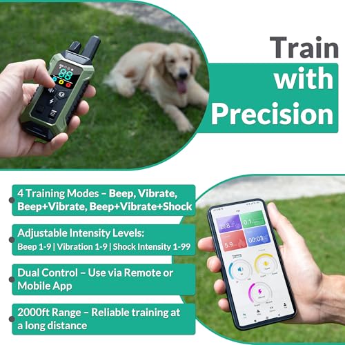 Dog exploring with INTELIPAWS GPS collar