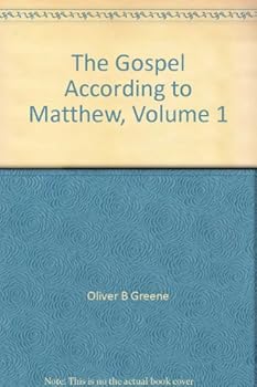 Unknown Binding The Gospel According to Matthew, Volume 1 Book