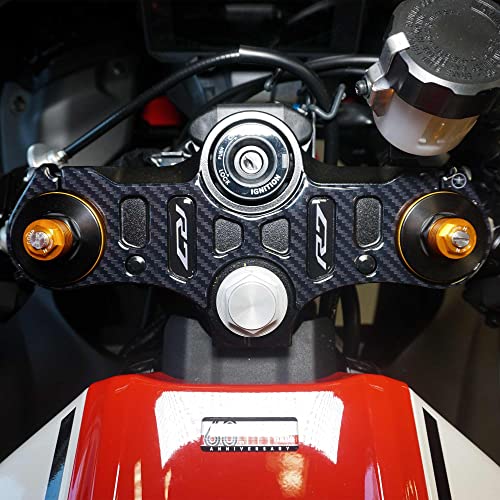 labelbike - 3D Resin Sticker Decoration and Protection of Motorcycle Steering Fork Plate Compatible with Yamaha R7 2021-2024