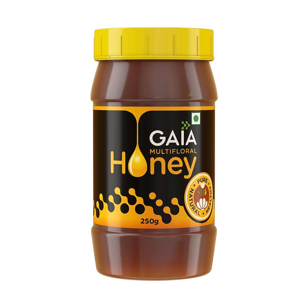 GAIA Multi Floral Honey - 100% Pure & Natural Honey, No Preservative, No Artificial Color, No Sugar Added,High Nutritional Value, No Chemicals,No Artificial Sweetners, Lab Tested 250 GM Bottle (B01FHVVVS6) Amazon Price History, Amazon Price Tracker