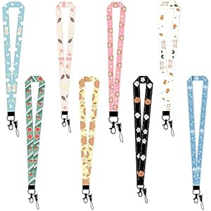 Jadin Lanyard Neck Strap 8 Pcs Lanyards Strap Lanyard Lange Hals Leuke Lanyard Kaart Lanyard Houder Patroon Lanyard Keys…