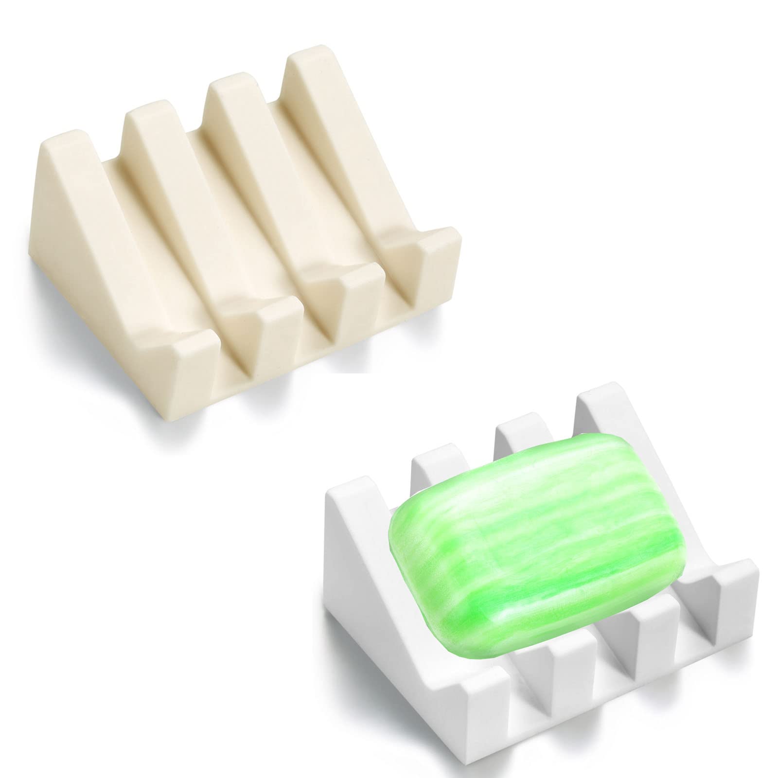 Soap Dish, Bar Soap Holder for Shower for Bathroom, Kitchen, Bathtub, Easy to Clean, Keep Soap Dry, Extend Soap Life