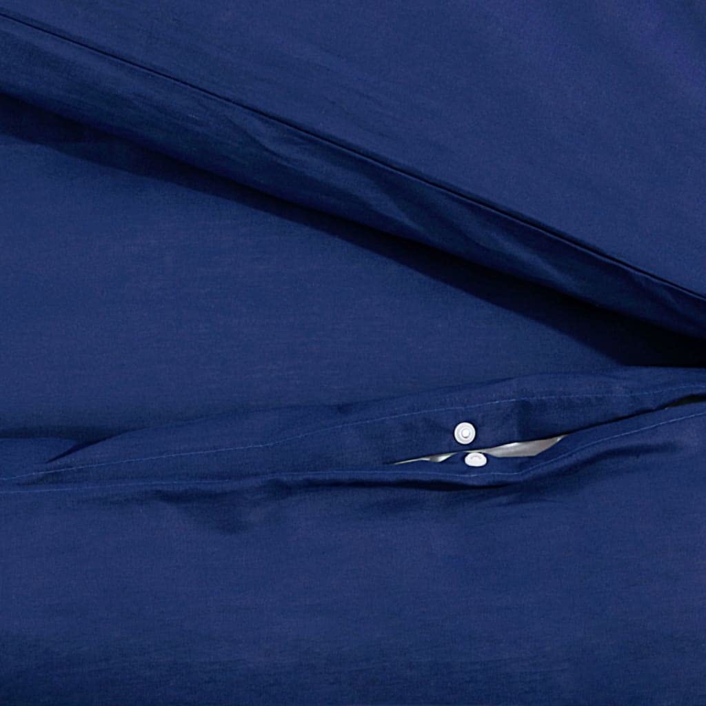 Set Copripiumino Blu Marino 220x240 cm in Cotone, Casa e Giardino,Biancheria,Lenzuola e Coperte,Copripiumini, 1.18kg-136147