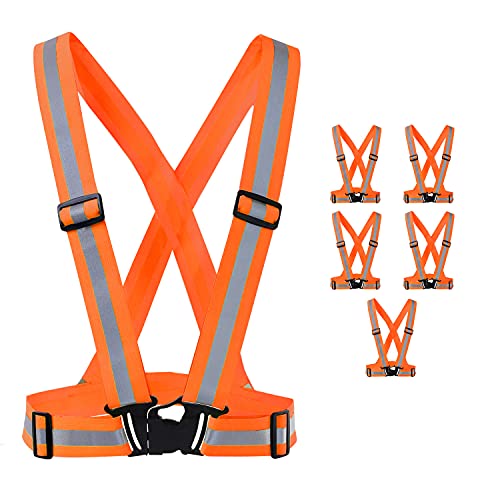 蛍光 反射ベスト 体にフィットしやすい タスキ型 安全ベスト