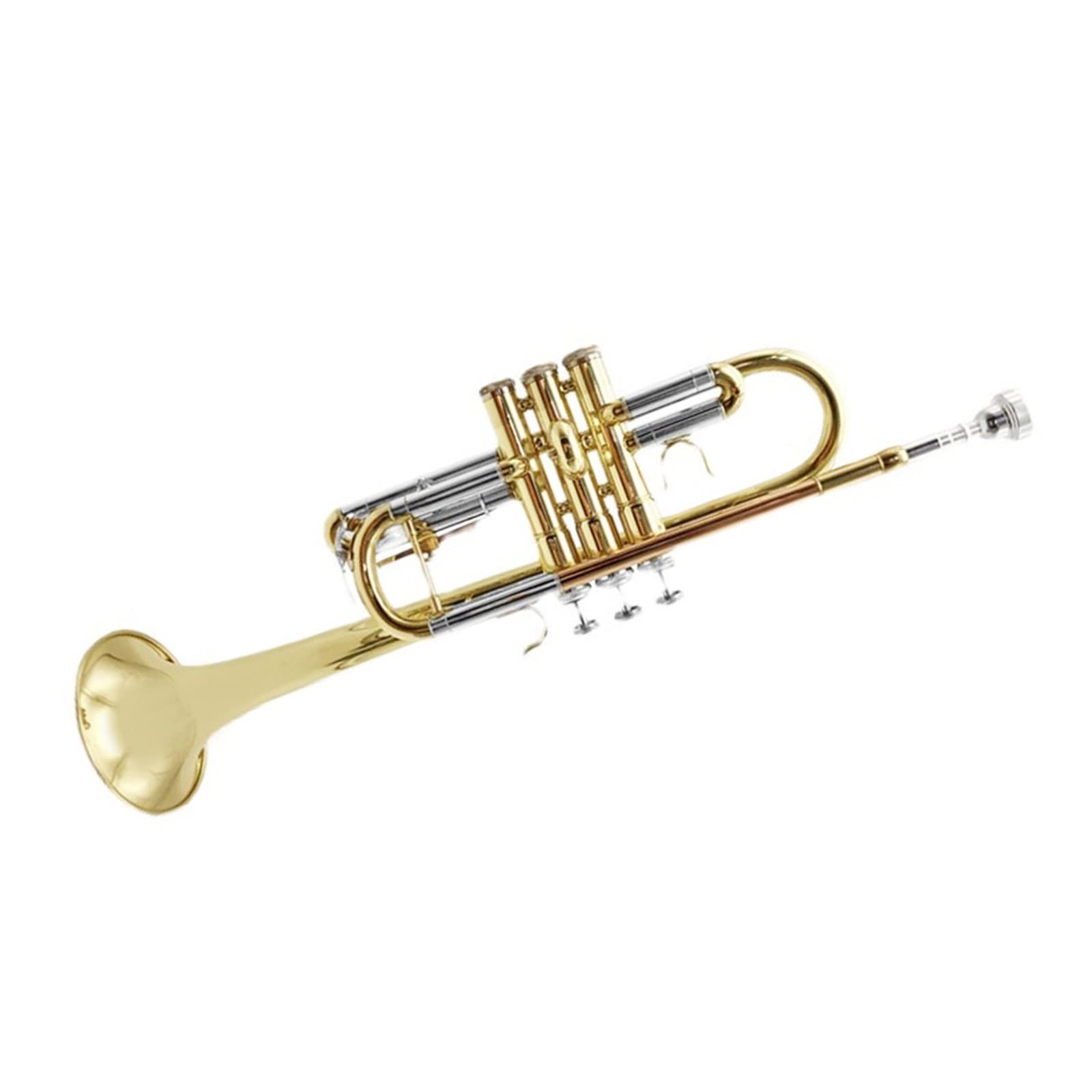 Trójtonowa Trąbka Treble C Dla Dorosłych, Początkujący, Mosiężny Instrument Dęty Zachodni Dla Początkujących Student Trąbka