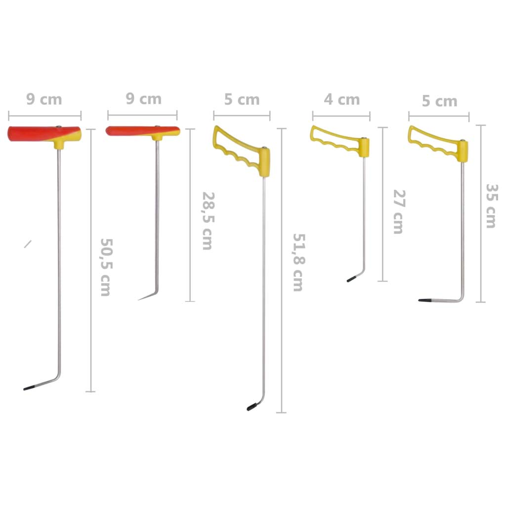 Set di 5 strumenti per la rimozione delle ammaccature in acciaio a molla con manico regolabile per riparazione carrozzeria senza danni alla vernice, versatile per auto, moto, fai da te