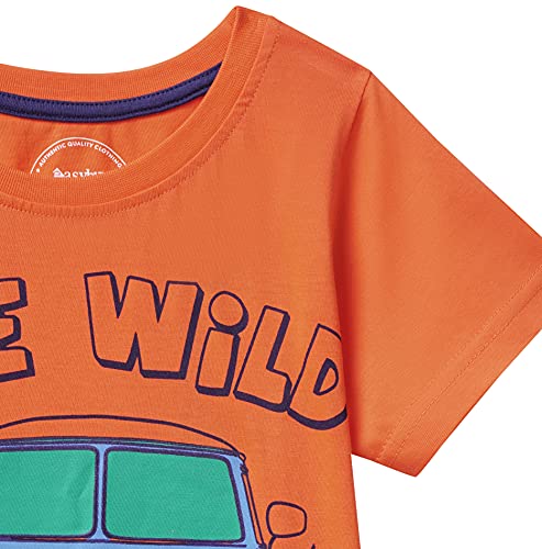 Image of Easybuy Boy's Slim T-Shirt (SS21SK05BX Orange 8Y)
