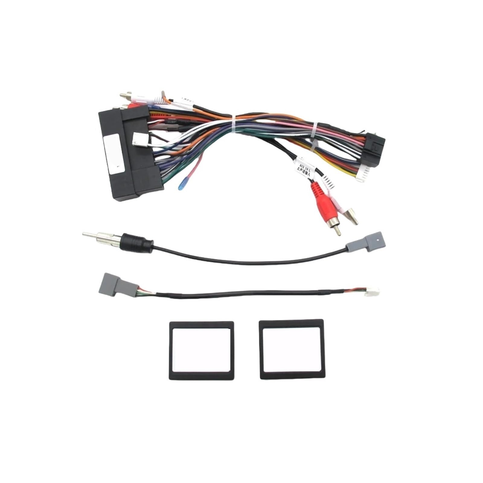 Adattatore per cavo di alimentazione per lettore DVD a 16 pin per auto con 2 scatole Canbus, Compatibile per Hyundai IX35 Sonata 8 Santafe, Compatibile per cablaggio Kia K3.