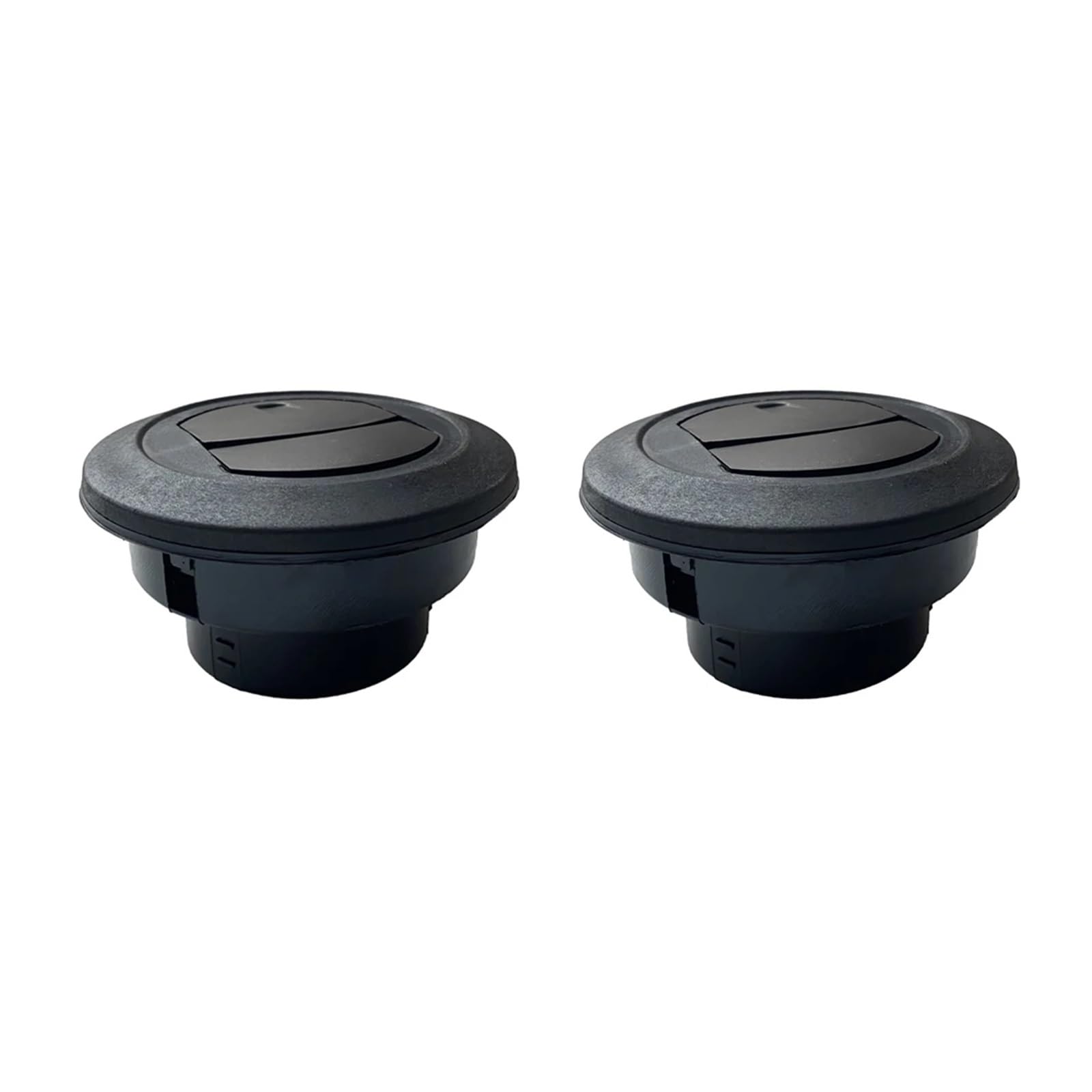 Dfgbapkbl One Color Car Heater Outlet Air Vent 2Pcs 75Mm Air Outlet Vent Closeable Rotatable Black For Heater For Car Air-Conditioning Accessories