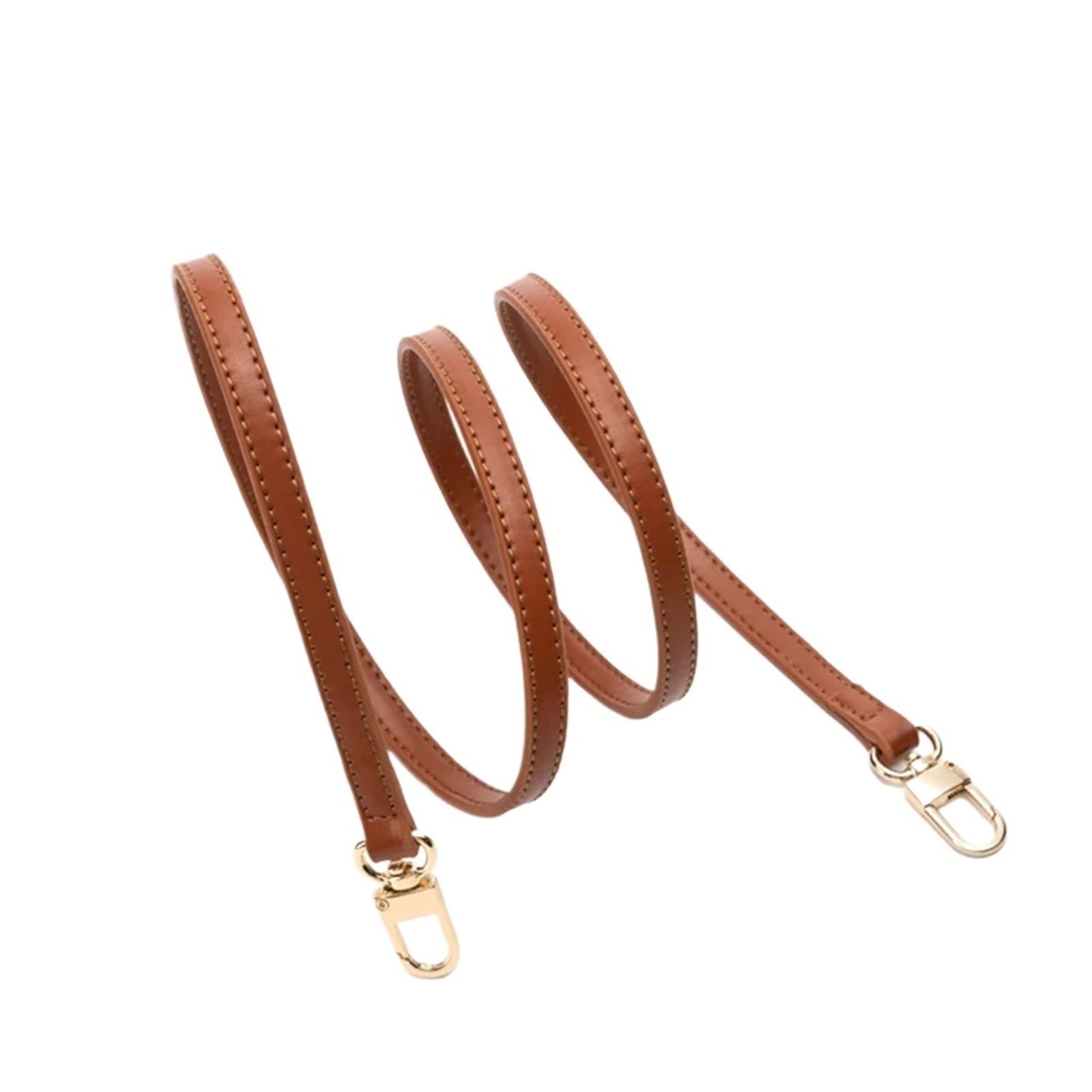 YUSUZH 2pcs Bag Chain Women Strap Handbag Handle Shoulder Crossbody Leather Replacement Accessories for Small Bag(Brown,100cm)