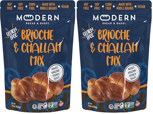 Modern Bread & Bagel Gluten-Free Brioche & Challah Mix | Certified Gluten Free | Nut Free | non-GMO | Corn and Soy Free | Vegan Friendly | Kosher - 16 oz. (Pack of 2) image 3