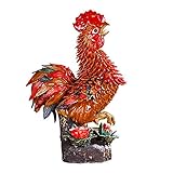 Glückliche Dekoration: In der traditionellen chinesischen Kultur steht der Hahn dar, Treue und Pünktlichkeit, da es pünktlich aufwinkeln kann. Menschen, die im Jahr des Hahns geboren wurden, sind wunderschön, freundlich, fleißig, mutig, unabhängig, humorvoll und ehrlich.