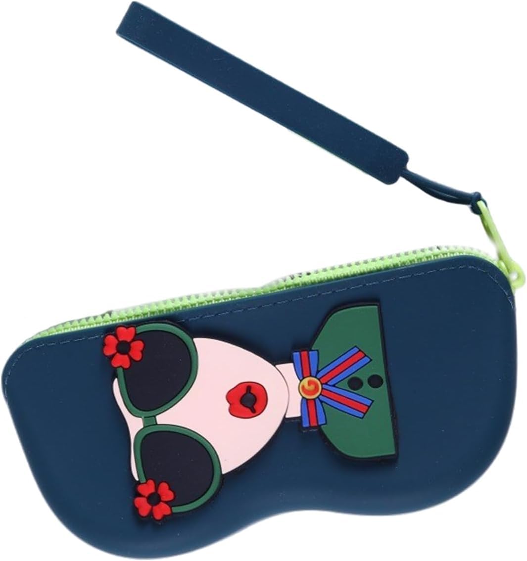 Peppy Girls Silicone Sunglasses Case Cover - Funky Fashion Cute Eyewear Protection for Women, Girls, (BLUE)-image-5