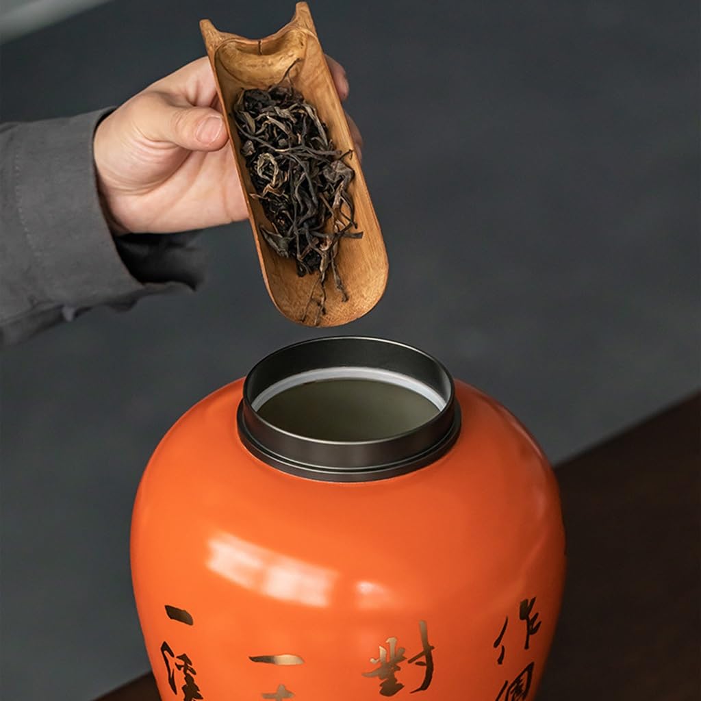 XYNSNDB Zestaw do herbaty Puszki na herbatę, Puszki ceramiczne, Kreatywne puszki do przechowywania zielonej herbaty luzem, Puszki na herbatę o dużej pojemności do użytku domowego Słoik do