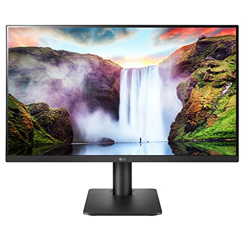 LG 27 inch (68.6 cm) IPS FHD (1920×1080 Pixels), HDR 10, Height Adjust, Display Port, HDMI, AMD FreeSync, 75 Hz Refresh, Black Color – 27MP450
