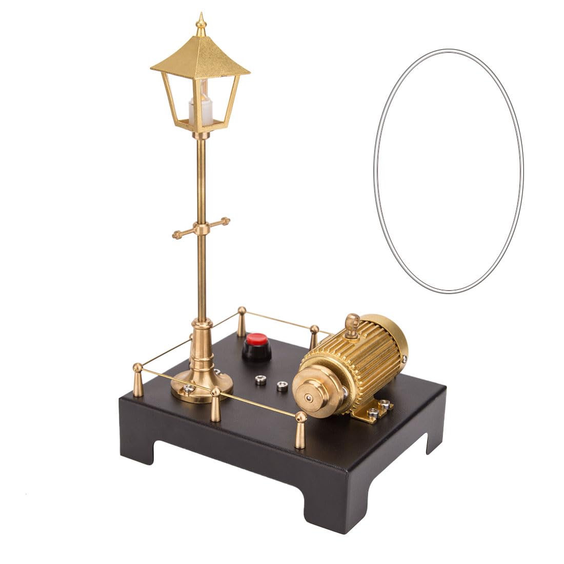 Dampfgenerator Mini Retro Dampfmotor & Lampen Szenen - Experimentelles Lernspielzeug für Dampfmaschinen-Modellbau