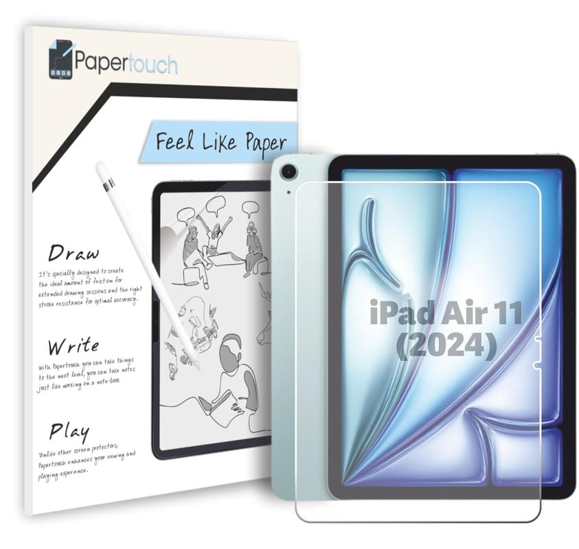 See full amazon price history chart for Papertouch 9H Hardness Unbreakable Screen Guard Protector Compatible With Apple iPad Air 11 (2024) 11-inch - (Paper-Like) Pack of 1 Papertouch 9H Hardness Unbreakable Screen Guard Protector Compatible With Apple iPad Air 11 (2024) 11-inch - (Paper-Like) Pack of 1 (B0D8TS5YSS) Amazon Price History, Amazon Price Tracker