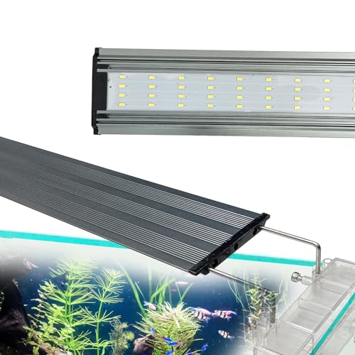 Image of Jainsons Pet Products Aquarium Fish Tank for Planted /Nature Aquarium Lighting Slim Bright Planted MinJiang Aquarium White LED Light (XP-300 |16 W | Suitable for 30-40 cm Aquarium)