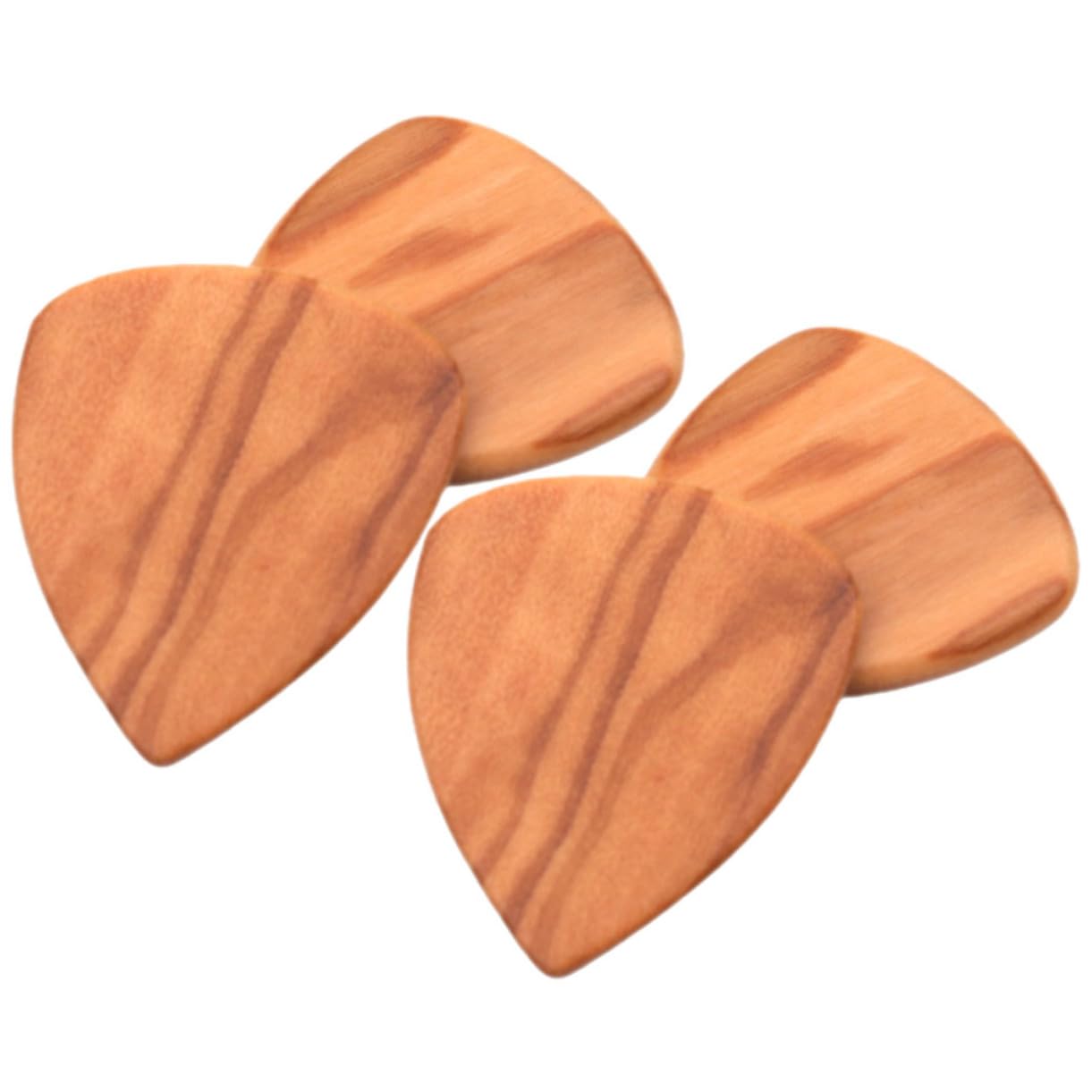 ibasenice 12pezzi Plettri Di Olivo Per Chitarra e Ukulele Plettri Multifunzione Leggeri e Resistenti Semplice Design Creativo Per Musicisti