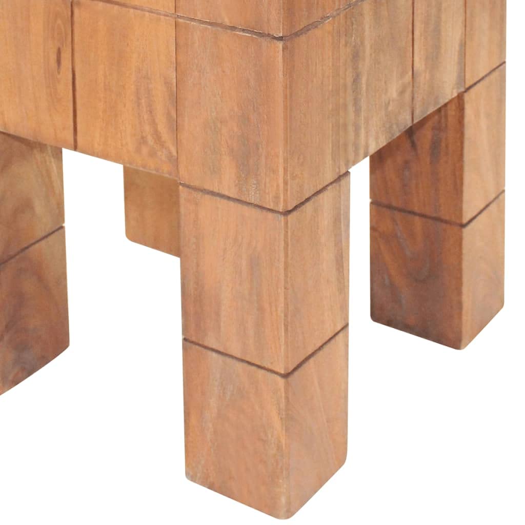 Taburete plegable de madera de caoba maciza para cocina, comedor, balcón, jardín, terraza, camping, exterior, salón, fiesta, portátil y resistente a la intemperie