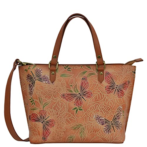 Image of Anuschka Women's Original Hand-Painted Genuine Leather Medium Tote