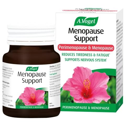 A.Vogel Menopause Support | For Perimenopause, Menopause & Postmenopause Symptoms | Menopause Supplement with Soy Isoflavones, Magnesium & Hibiscus | 60 Tablets Cover