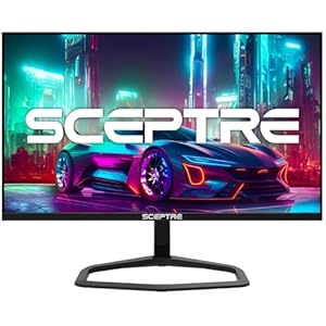 Sceptre New 24.5-inch Gaming Monitor 240Hz 1ms DisplayPort x2 HDMI x2 100% sRGB AMD FreeSync Premium Build-in Speakers, Machine Black 2024 (E255B-FWD240 Series)