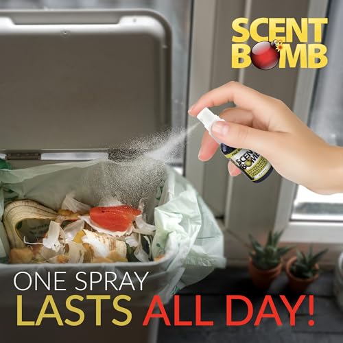 Image of Scent Bomb Air Freshener Spray, Long-Lasting Odor Eliminator - Effective Deodorizer for Home & Car, Fresh Room Spray for Kitchen, Bathroom & Smell Neutralizer - 1 oz Pack of 4, Pina Colada Scent