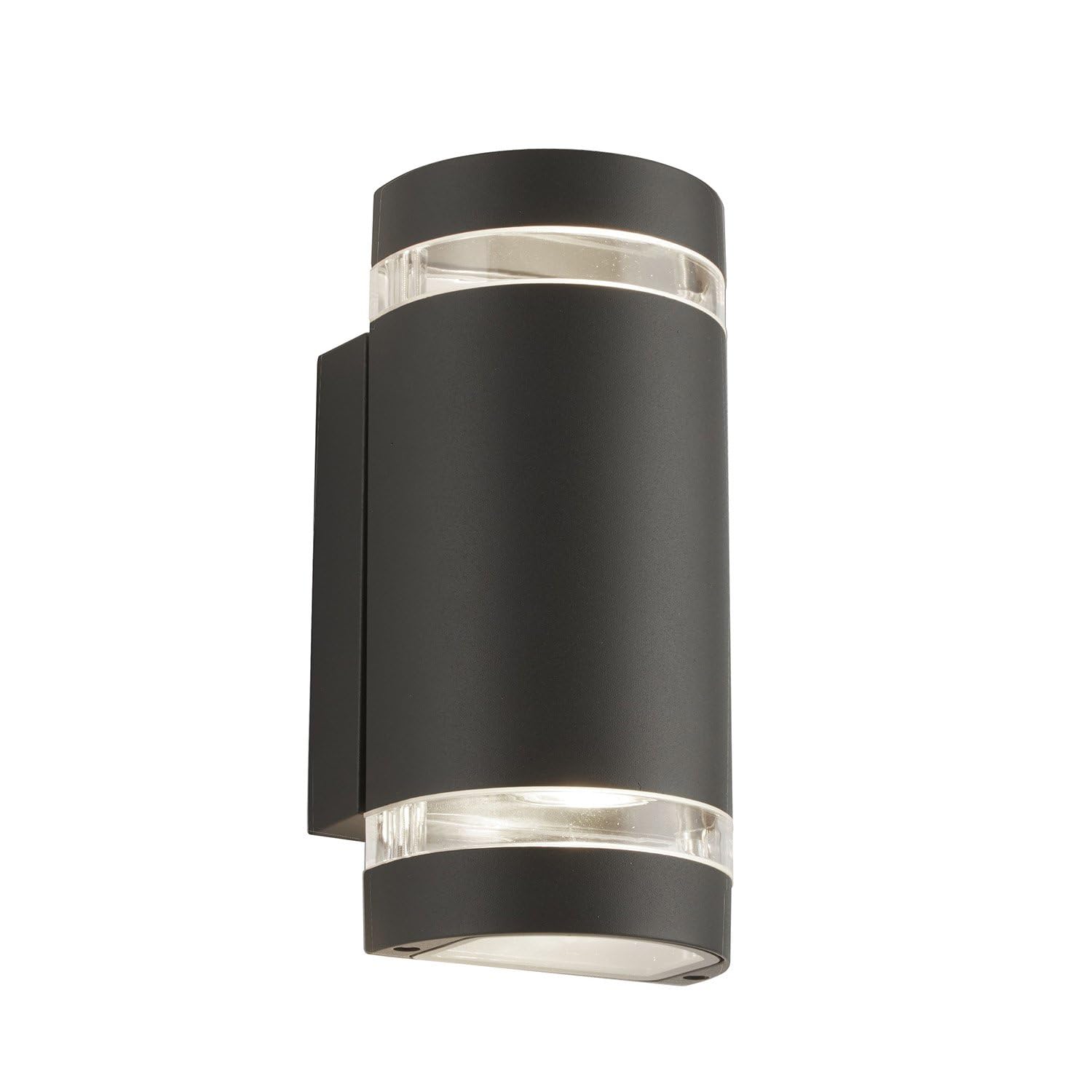 Searchlight Lighting Grey Searchlight 2002-2Gy-Led Outdoor Curved Wall Light In