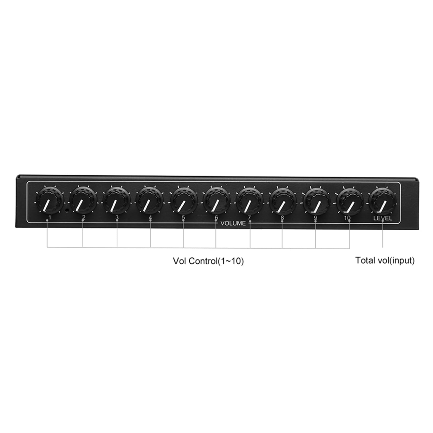 2 x AU-HP10 10-kanałowe słuchawki stereo, 1 wejście, 10 wyjść, wstępny wzmacniacz niezależne sterowanie NJM4556A DC12-24 V