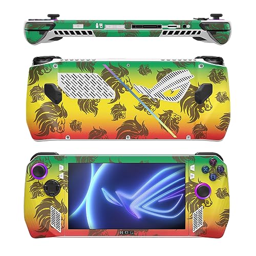 Image of MightySkins Skin Compatible with Asus ROG Ally - Rasta Lion | Protective, Durable, and Unique Vinyl Decal wrap Cover | Easy to Apply, Remove, and Change Styles