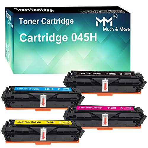 MM MUCH & MORE Compatible Toner Cartridge Replacement for Canon 045H 045 CRG-045H High-Yield use with MF634Cdw MF632Cdw LBP612Cdw Printers (Black + Cyan + Magenta + Yellow)