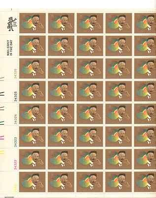Henry O. Tanner Sheet of 50 x 8 Cent US Postage Stamps Scott 1486