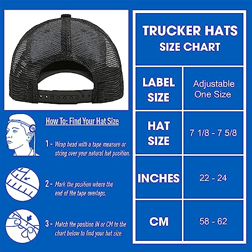 Image of American Flag Hat, Baseball Cap for Men Women, Adjustable Snapback Hats USA Flag Trucker Hat Black